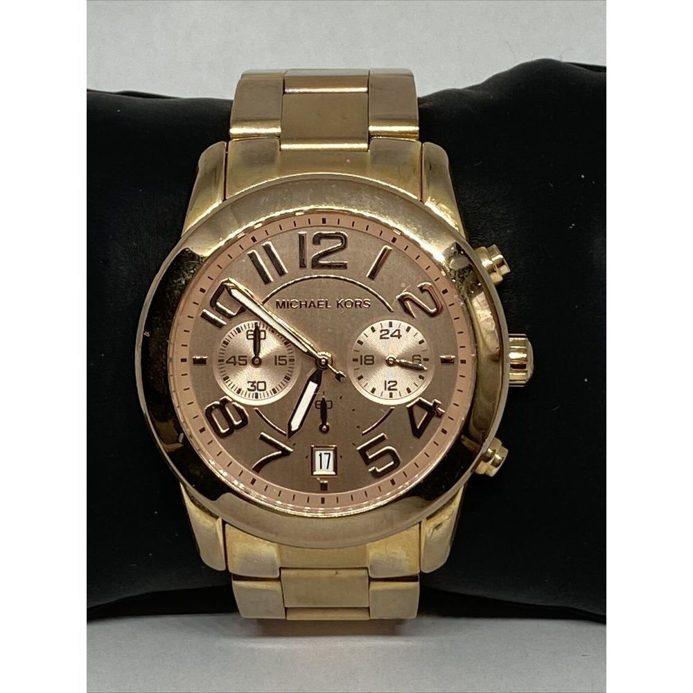 Michael Kors Mercer MK5727 Womens Stainless Steel Analog Dial Quartz Watch OP739